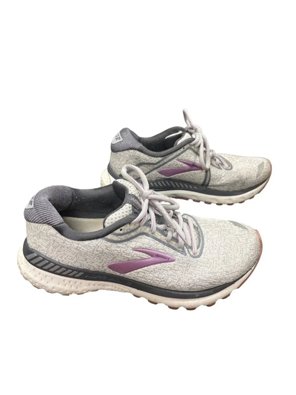 Brooks GTS Adrenaline 20 wms gray pink low walking run sneakers sz 8 SKU 10-604